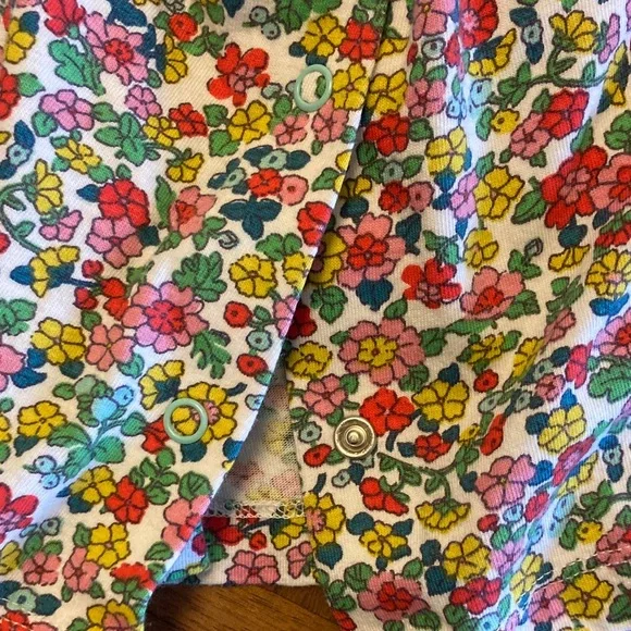 Mini Boden Stripes and Floral Long Sleeve 100% cotton Dress 12-18m - Picture 5 of 5